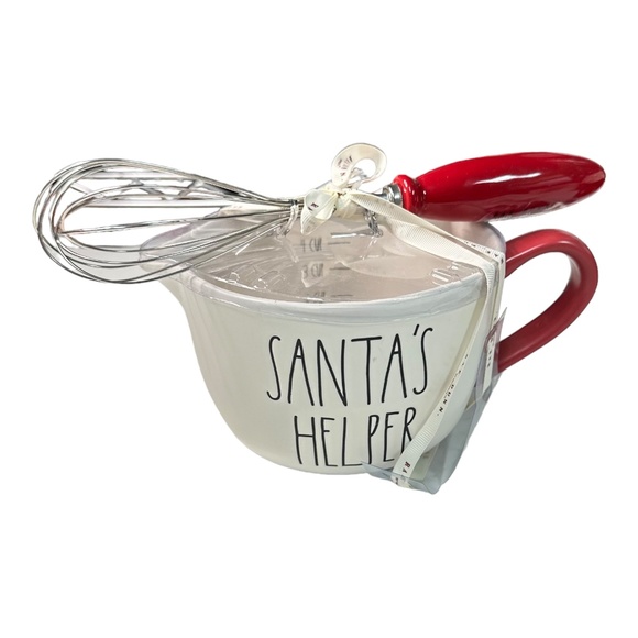 Rae Dunn "SANTA'S HELPER" & "JINGLE" Baking Set - Picture 1 of 2